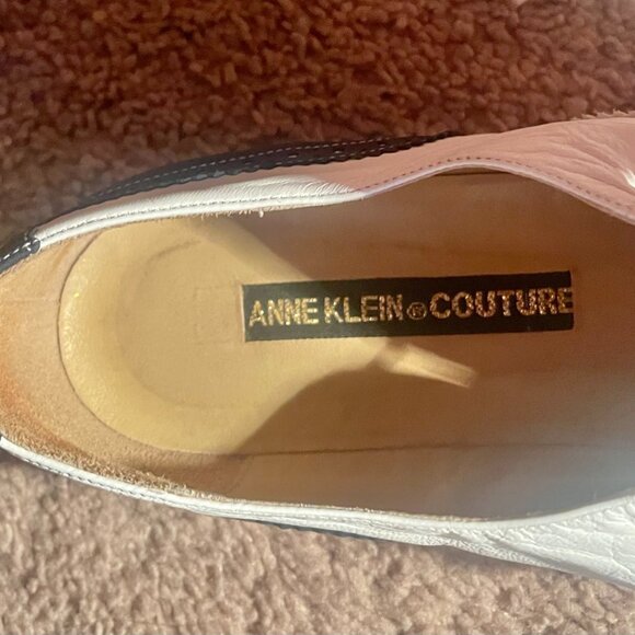 ANNE KLEIN Two-Tone Leather Oxfords Size 7 - Picture 7 of 7